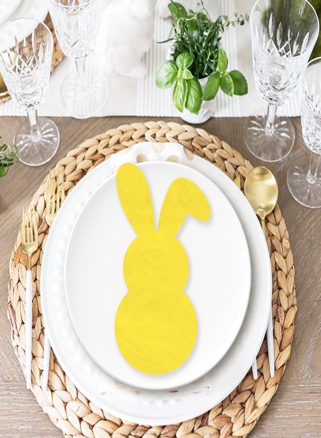 JarThenaAMCS مناديل ورقية ملونة من JarThenaAMCS، 100 ورقة، بتصميم أرنب عيد الفصح، 5 ألوان، مناديل ورقية ربيعية ملونة للاستخدام مرة واحدة، مثالية لتزيين طاولات الحفلات - Image 5